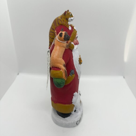 Vtg 98 House Hatten Susan Smith Cat-Tastrophe Santa Cats Crazy Lady Christmas - Picture 8 of 12